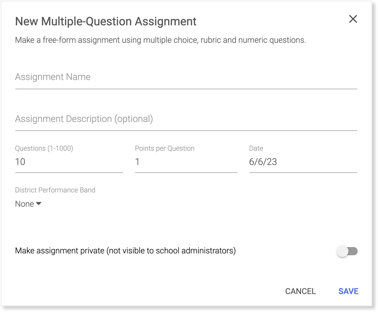 what is question assignment