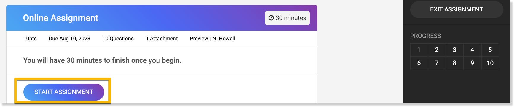 Preview Portal - Start Assignment.png