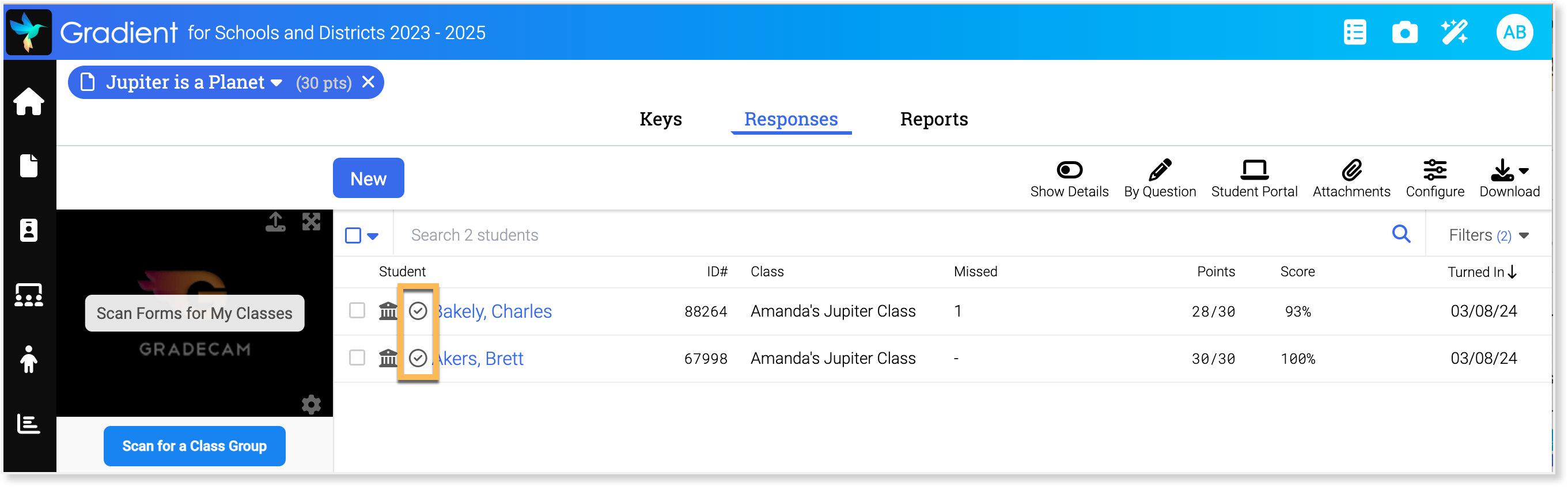 Jupiter - Mapped Assignment - Responses tab Check.png