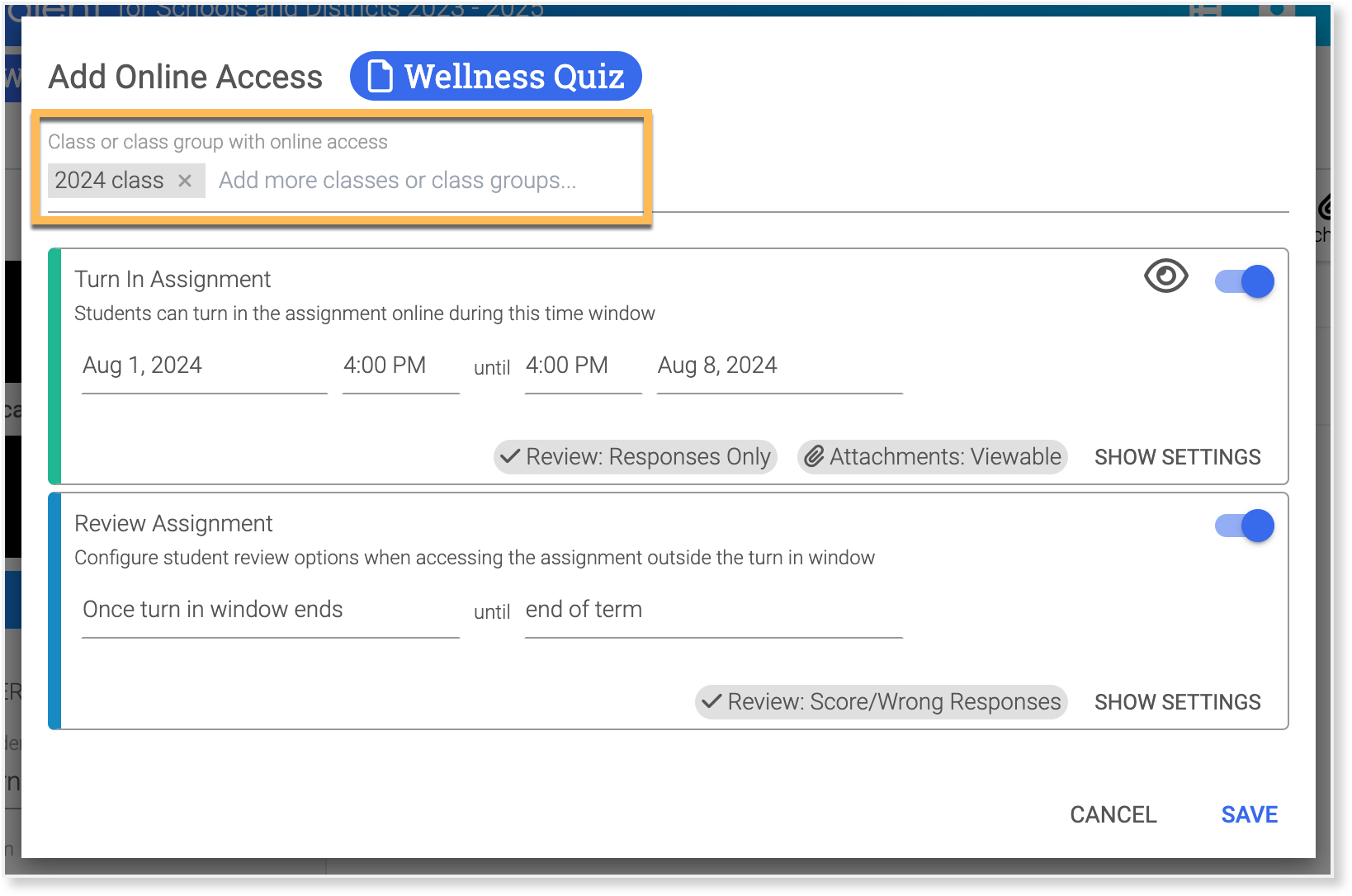 Canvas:Schoology - Adding Class Online Access 1.png