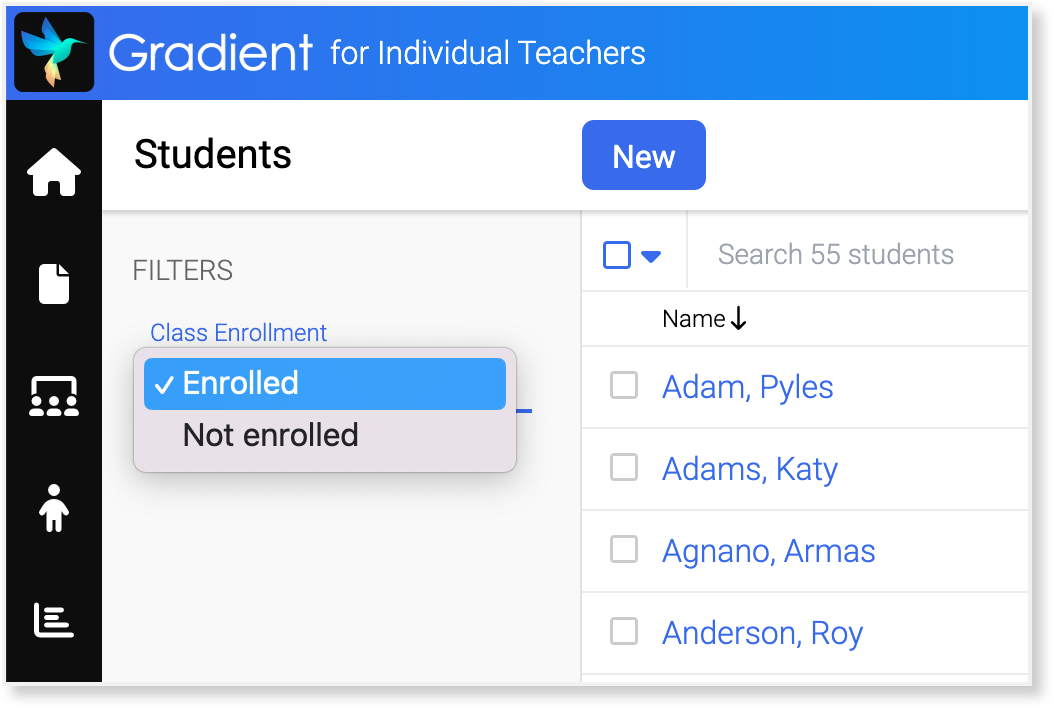 Individual Teacher - Students - Class Enrollment Filter.png